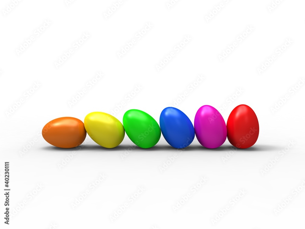 roll color eggs