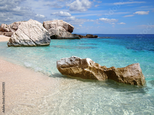 Rocky beach in Sardinia