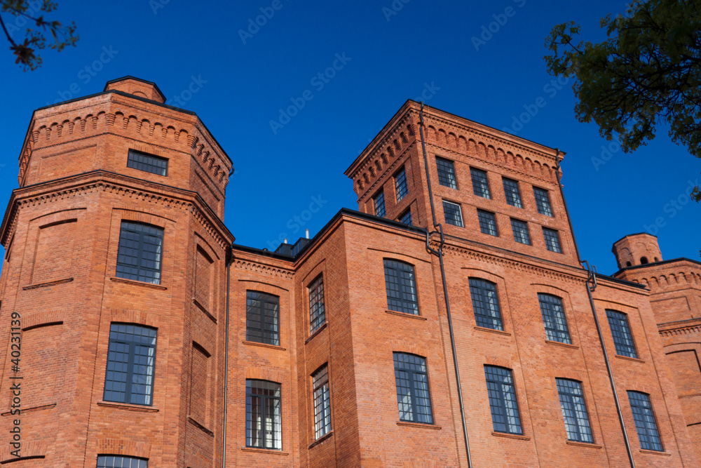 old factory in Lodz Poland