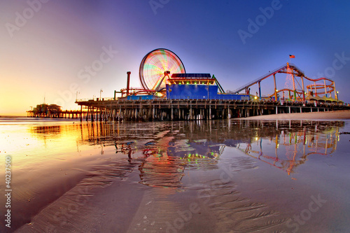 Принти на полотні santa monica pier