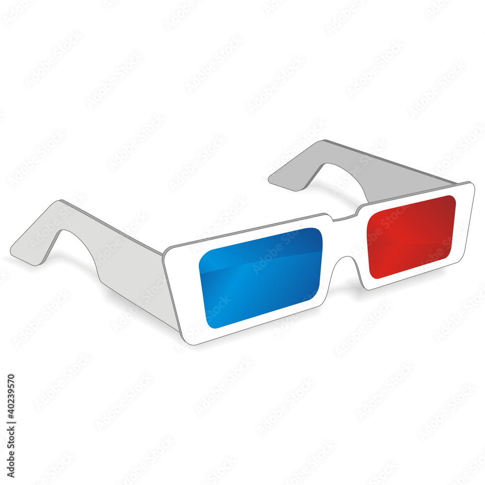 occhiali 3d Stock Vector | Adobe Stock