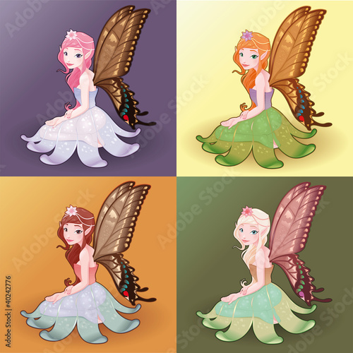 Young fairies. Funny cartoo...