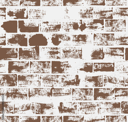 Seamless pattern with brick wall .