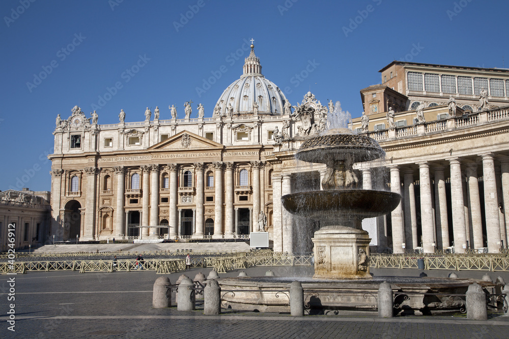 Rome - st. Peter s basilica and colonnade