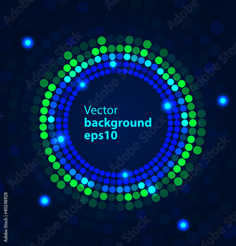 Colorful Dots Abstract Vector Background