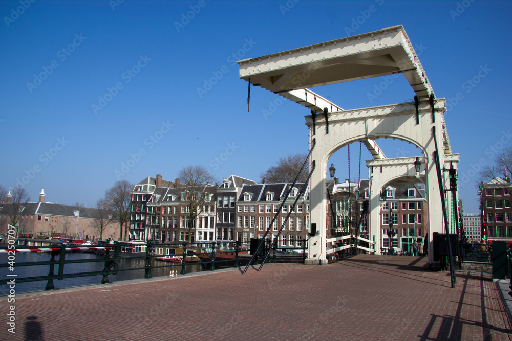 Magere Brug (skinny bridge) in Amsterdam
