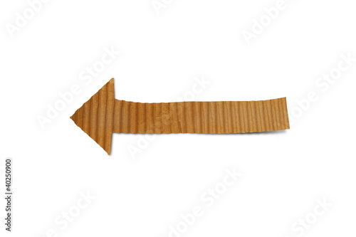 cardboard arrow