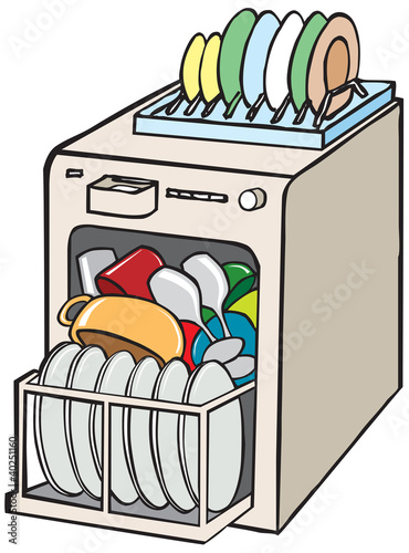 open dishwasher