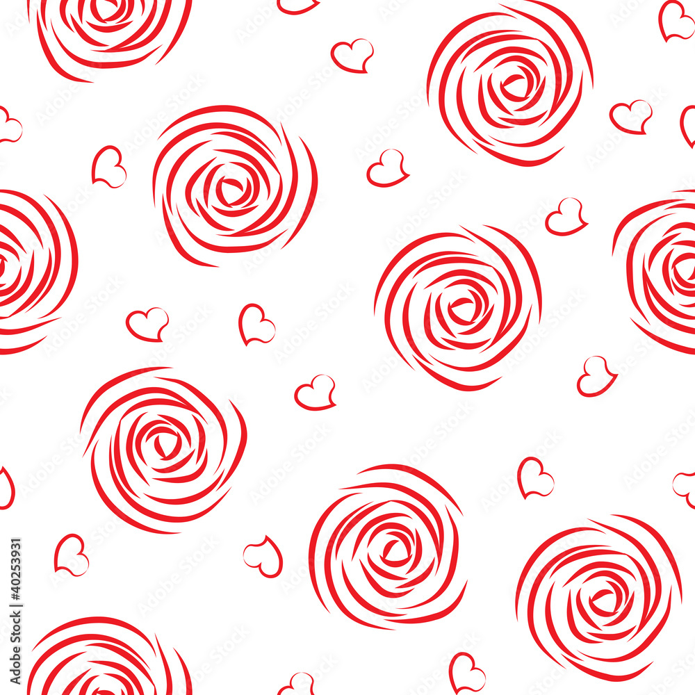 seamless pattern of roses seamless pattern of roses