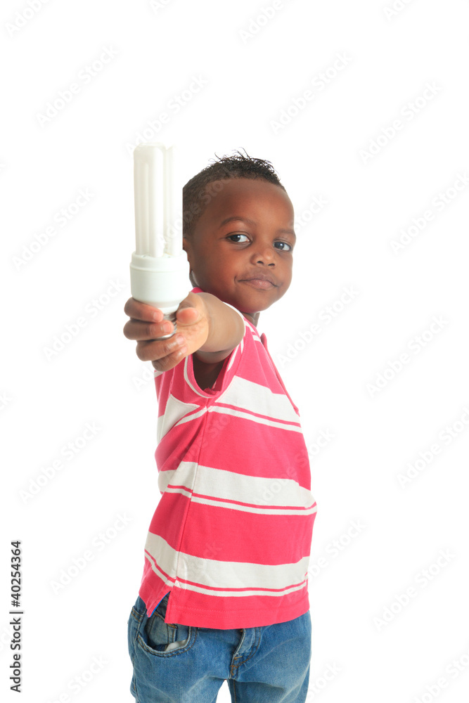 African American child with black bulb isolated metisse hair African American child with black bulb isolated metisse hair
