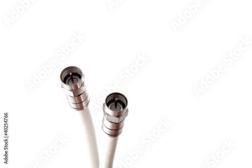 Cuadro en lienzo Close-up of coax cables