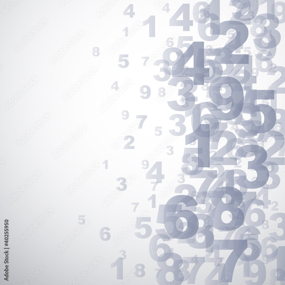 abstract numbers background