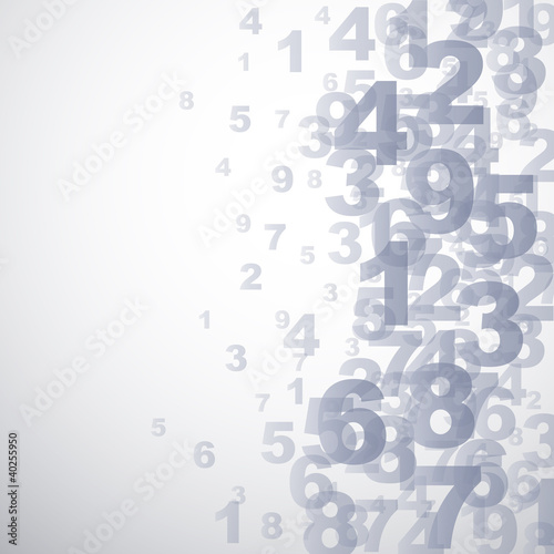 Abstract numbers background  # Vector