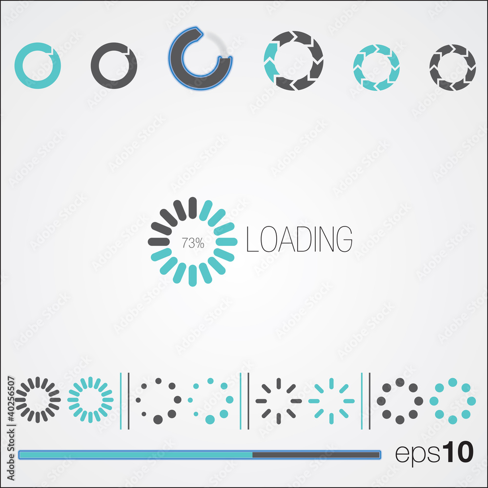 loading white background