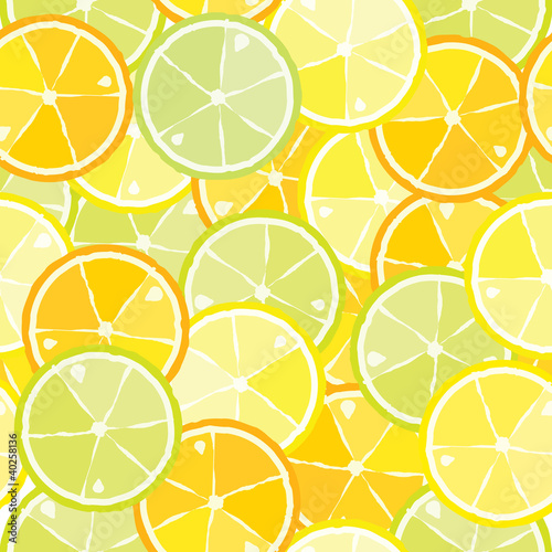 seamless pattern of citrus