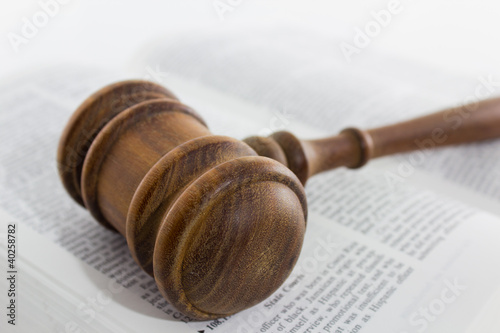 Gavel On a Legal Text photo