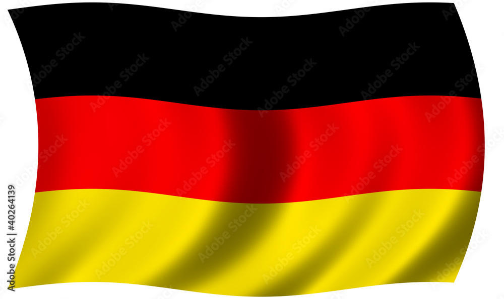 German flag waving German flag waving