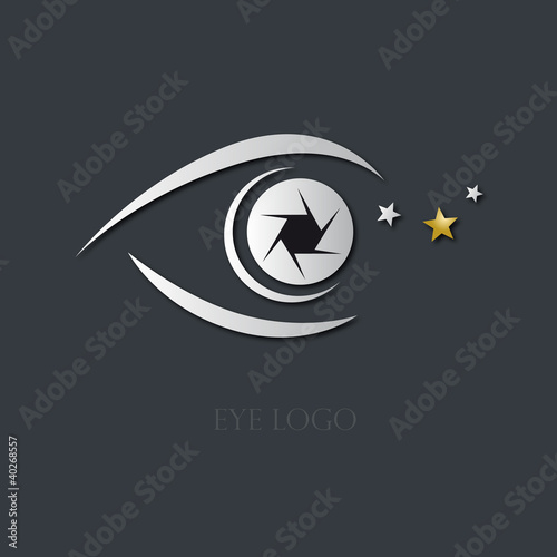 logo photographe, logo oeil
