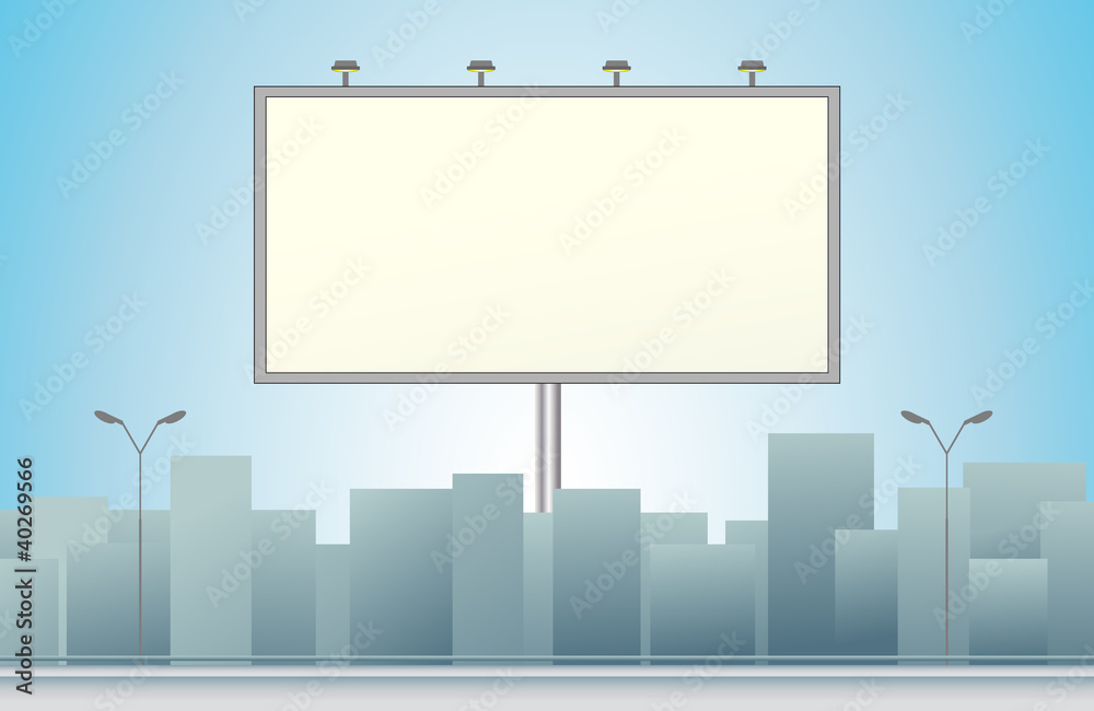 city background with billboard city background with billboard