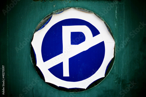 No parking sign