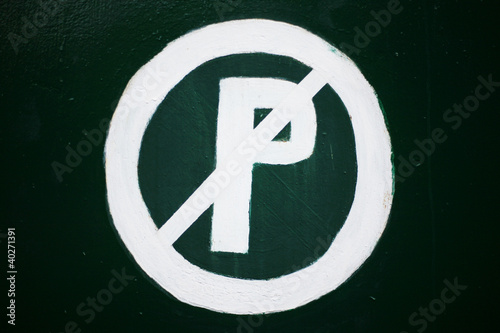 No parking sign