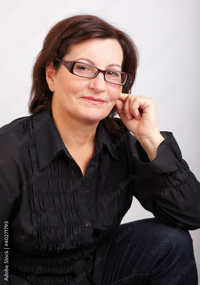 Middle aged woman portrait Middle aged woman portrait