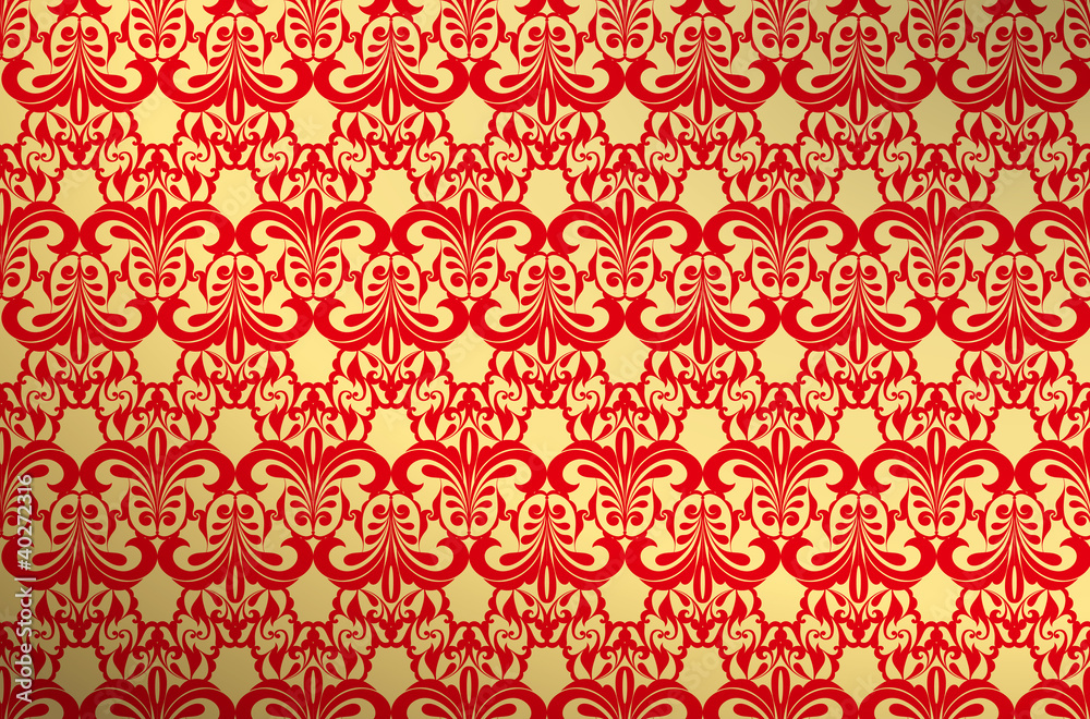 gold and red wallpaper