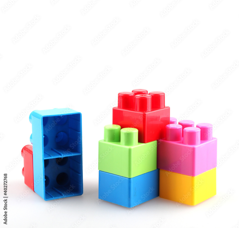 Obraz premium Plastic building blocks