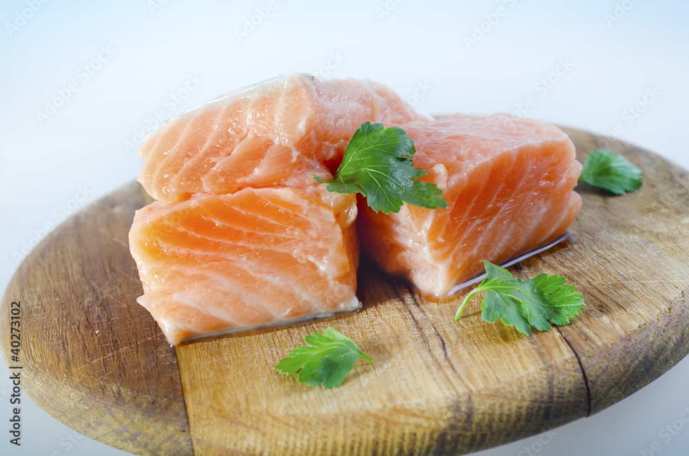 raw salmon