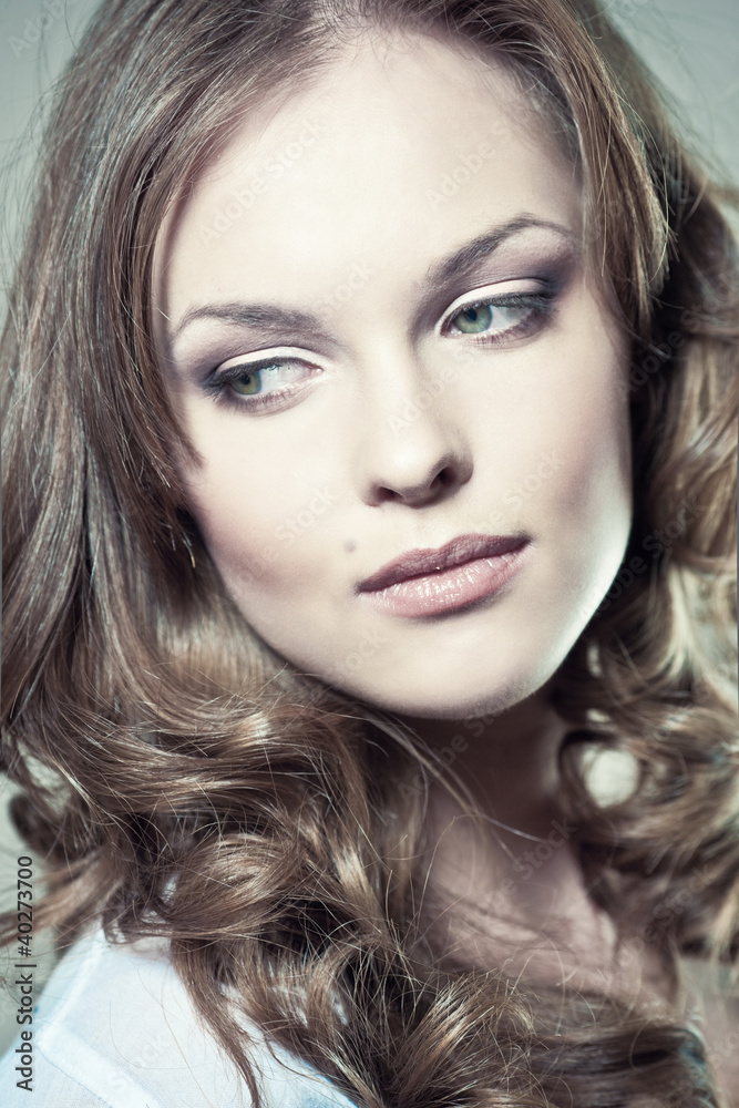 sexy young woman with natural makeup and perfect skin sexy young woman with natural makeup and perfect skin