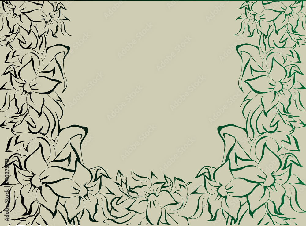 Obraz premium Stylish floral background. Vector.