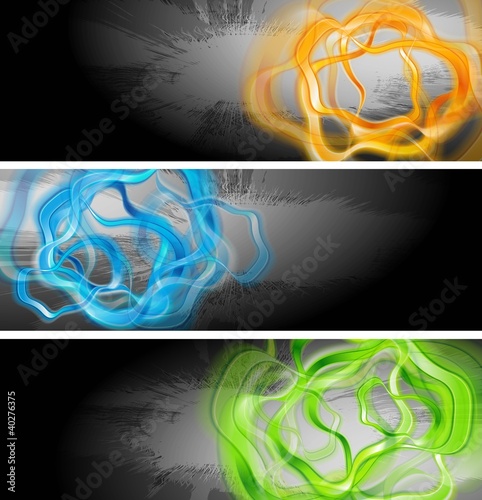 Vibrant vector banners