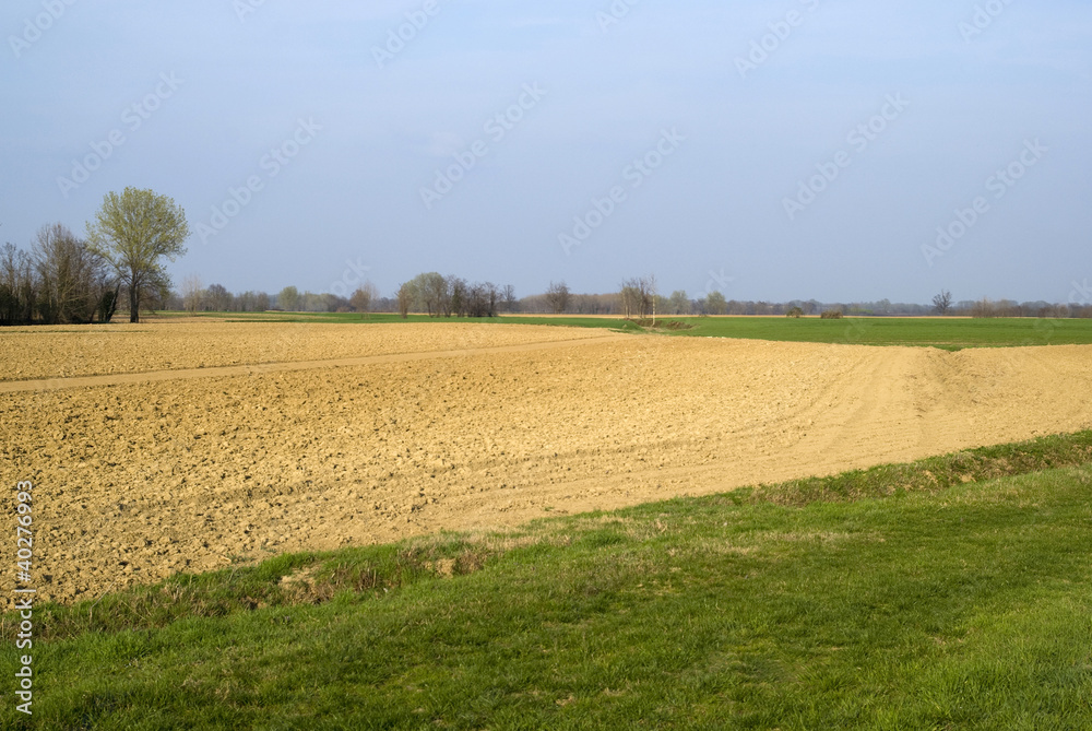 Scenic view on agricultural landscape Scenic view on agricultural landscape