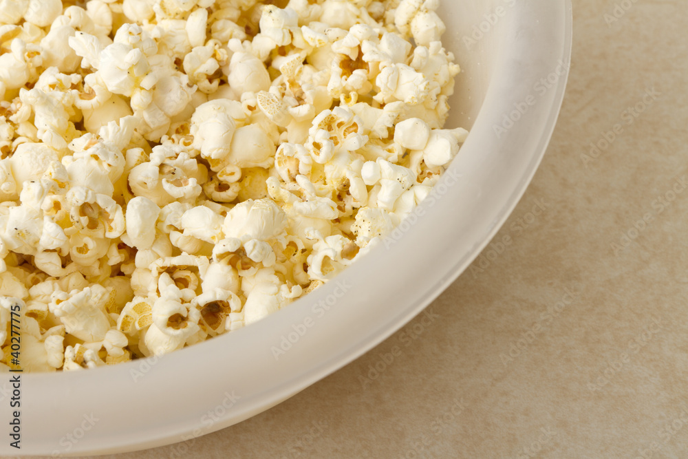 Lightly buttered popcorn