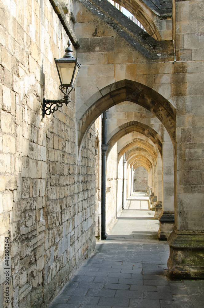 Winchester cathedral passageway