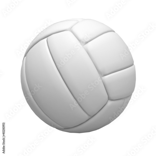 Blank volley ball on white background