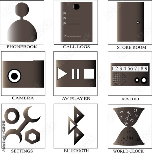 mobile icons