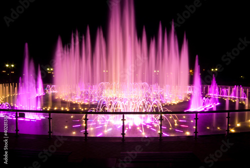 Colorful fountain