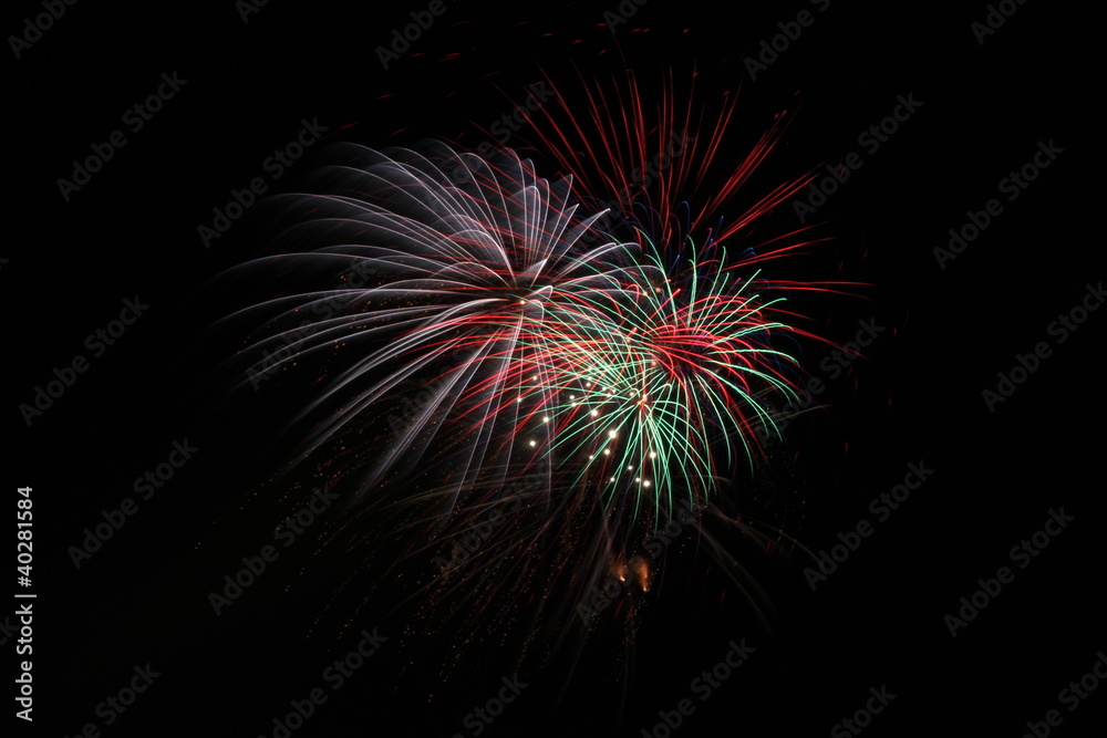 Fireworks during a religious festivity in the south of Italy
