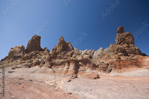 Rocky mountains in Santa Cruz de Tenerife, Spain