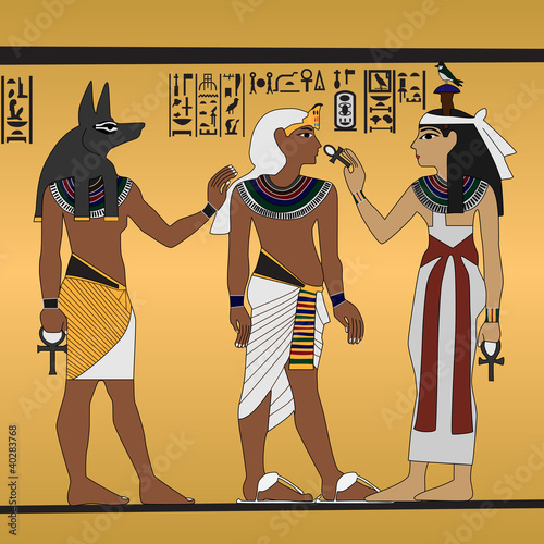 Tutankhamen - fresco