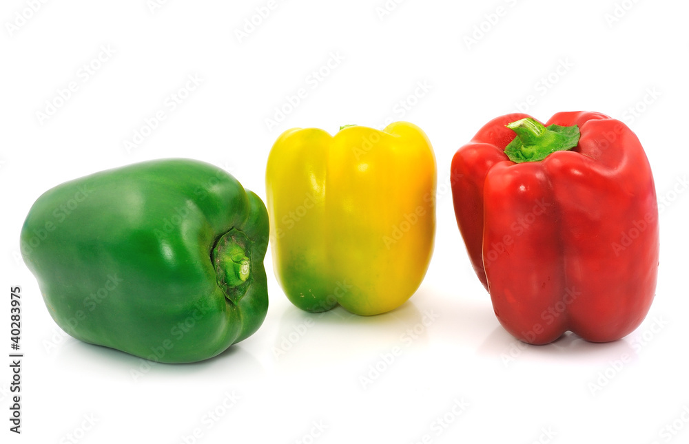 sweet pepper isolated on white background sweet pepper isolated on white background