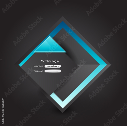 Vector business login page