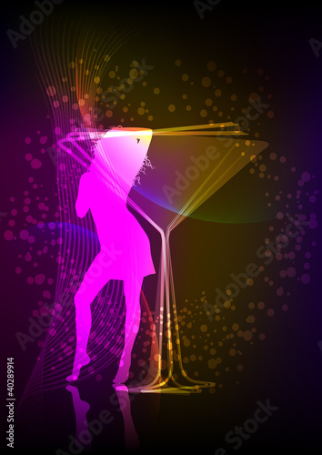 Sfondo Cocktail&Woman