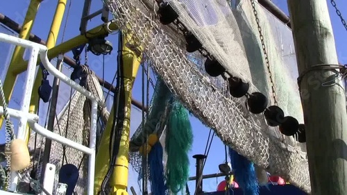 Netze eines Krabbenkutters