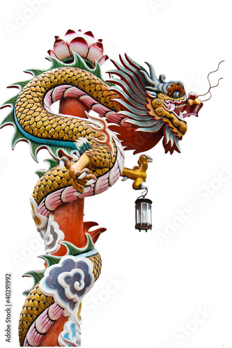 Wallpaper Mural Chinese style dragon statue Torontodigital.ca