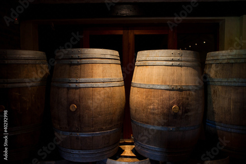 Canvas-taulu Wine barrels