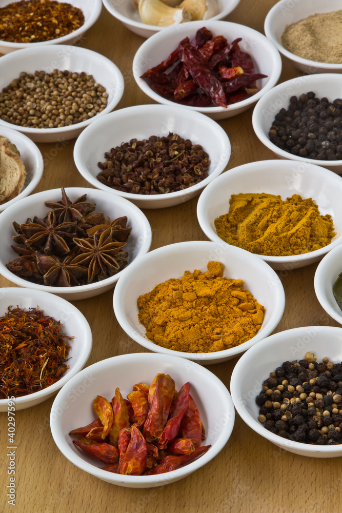 Collection of spices.