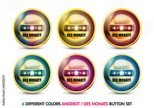 Colorful Angebot des Monats button set