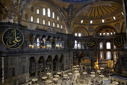Photography Interior view of Haghia Sophia